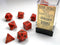 Speckled® Polyhedral Fire 7-Die Set Dnd Dice Set CHX25303 Orange/Yellow