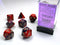 Gemini® Mini-Polyhedral Purple-Red/gold 7-Die Set (Mini Poly Release 2)