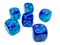Gemini® Polyhedral Blue-Blue/light blue Luminary™ 7-Die Set  / 16mm / 12mm
