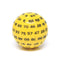 "Yellow" Single 100 Sided Polyhedral Dice (D100) | Solid Yellow Color (45mm) Black