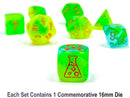 Gemini® Polyhedral Plasma Green-Teal/orange Luminary™ 7-Die Set