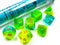 Gemini® Polyhedral Plasma Green-Teal/orange Luminary™ 7-Die Set