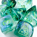 Borealis® Polyhedral Kelp/light green Luminary™ 7-Die Set (with bonus die)