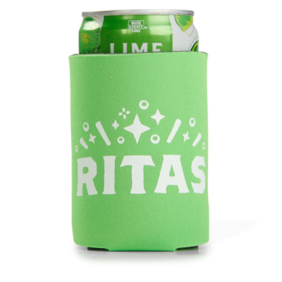 Green RITAS 8OZ CAN COOLIE Koozie Fits Aluminum Can Coozie