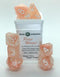 Pixie Wings w/ White Numbers 7-Dice Set RPG DND Dice