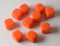 (Sold by Piece) Blank Orange Dice / Counting Cubes 16mm D6 Square RPG Gaming Dice DIY