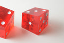 New Set of 2 Large Crooked Red Dice Whacky Crazy Trippy Gag Novelty Funny Gift