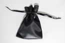 2 Pack of Large Black Satin Gift Bag Game Dice Bag Counter Pouch 4"x 6"
