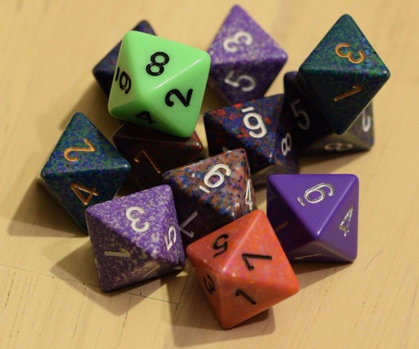 Random Set of 6 d8 Eight Sided RPG Dungeons and Dragons Dice (6) Chessex Magic