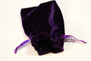 Purple Large Soft Velvet 4" x 6" Gift Bag Cards RPG Game Dice Bag Counter Pouch