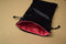 NEW Large Black Velvet RPG Game Dice Bag w/ Pink Satin Lining Counter Pouch Gift