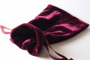 Wine Maroon Soft Velvet 4" x 6" Gift Bag Cards RPG Game Dice Bag Counter Pouch
