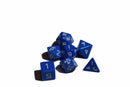Blue Opaque 7 Die Set Polyhedral Dice by BrycesDice RPG Magic D&D Unique Roll