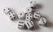 Arctic Camo Speckled 16mm D6 RPG Chessex  White and Black Oreo pipped