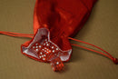 NEW Large Red Velvet RPG Game Dice Bag w/ White Satin Lining Counter Pouch Gift