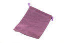 Purple Velour Gift Dice Bag 4" x 5" Dice Bag w/ Grey Velvet Lining Counter Pouch