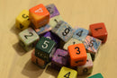 Random Set of 6 d6 Six Sided Numbers RPG Dungeons and Dragons Dice (6) Chessex