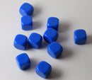 (Sold by Piece) Blank Blue Dice / Counting Cubes 16mm D6 Square RPG Gaming Dice DIY