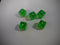 NEW Set of 5 Green Transparent Large Casino Size 19mm Dice Green Great Quality