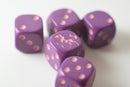 NEW Purple Dice with Pink Unicorns Dice 6 Sided Bunco RPG D6 16mm Roll