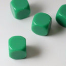 (Sold by Piece) Blank Green Dice / Counting Cubes 16mm D6 Square RPG Gaming Dice DIY