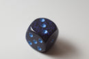 Speckled 16mm D6 RPG Chessex Dice  Cobalt Speckled Blue and Black