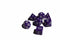 Purple Opaque 7 Die Set Polyhedral Dice by BrycesDice RPG Magic D&D Unique