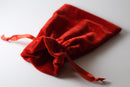 Red Large Soft Velvet 4" x 6" Gift Bag Cards RPG Game Dice Bag Counter Pouch