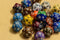 Random Set of 19mm d20 Twenty Sided RPG Dungeons and Dragons Dice (6) Chessex