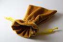 Gold Large Soft Velvet 4" x 6" Gift Bag Cards RPG Game Dice Bag Counter Pouch