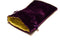 Large Purple Velvet Gift Big Game Dice Bag w/ Yellow Satin Lining Counter Pouch