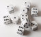 Arctic Camo Speckled 16mm D6 RPG Chessex  White and Black Oreo pipped