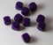 (Sold by Piece) Blank Purple Dice / Counting Cubes 16mm D6 Square RPG Gaming Dice DIY