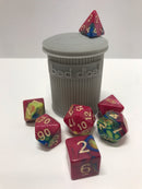 Trash Can Dice Jail: 3d Printed Grey Trash Can for Bad Dice D&D Dice Accessory