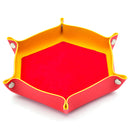 Red/ Yellow Hex Foldable Flannel Tray