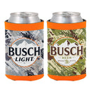 Busch Light Camo Cooler Fits 12 oz Aluminum Can Coozie Green or White