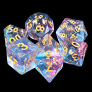 Scattered Stars 7-Dice Set Resin Dungeons and Dragons Dice Sharp Edge