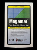 [Preorder] Megamat® 1" Reversible Blue-Green/Black-Grey Squares/Hexes (34½" x 48" Playing Surface) [Multiple Options]