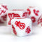 White Christmas Dice w/Red Presents Trees Snowman Holiday Festive