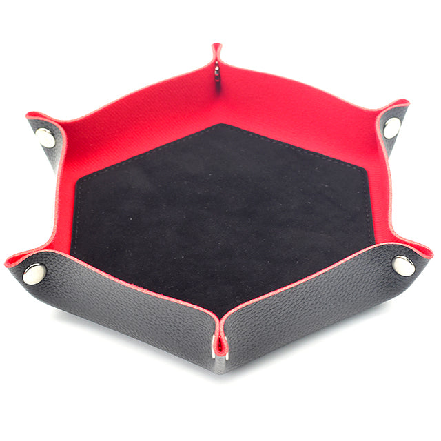 Black/ Red Hex Foldable Flannel Tray