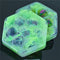 Resin Hexagon Box for Dnd Dice Case (Glitter Green）