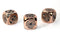 Copper Metal-Plated Over Plastic d6 Circuit Design 16mm Pipped (Price is Per Die)