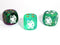 Wow (Doge) d6 (Custom engraved) (Dice colors are filled at random) Pipped Dice 16mm