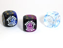 Don't Worry d6 (Custom engraved) (Dice colors are filled at random) Pipped Dice 16mm