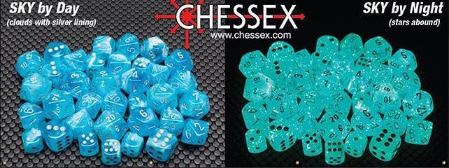 Chessex Luminary Sky/Silver (Multiple Options) *read description*