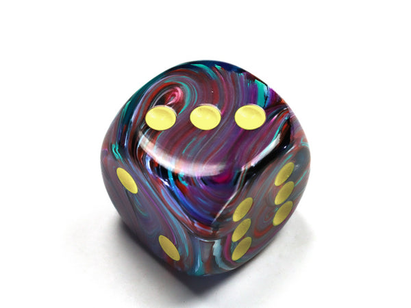 Festive® 30mm w/pips Mosaic/yellow d6 Dice (sold per die)