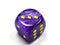 Lustrous® 30mm w/pips Purple/gold d6 DND RPG Dice (sold per die)