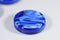 Backgammon Small Checker Vortex Blue (24mm x 6.5mm)