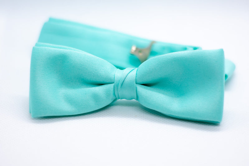 Bright Blue Bowtie Adjustable Formal Wedding Party Necktie Bow Tie Tuxedo