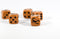 Brown Dice with Black Scorpions Dice 6 Sided Bunco RPG D6 16mm Roll